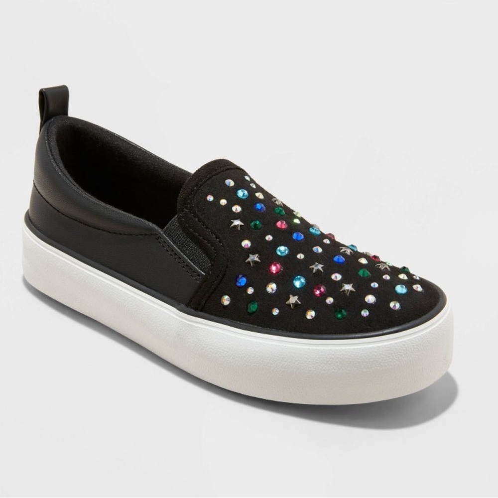 ✨BNWT - Art Class Kids Hanna Slip-On Sneakers - Black - size 3✨